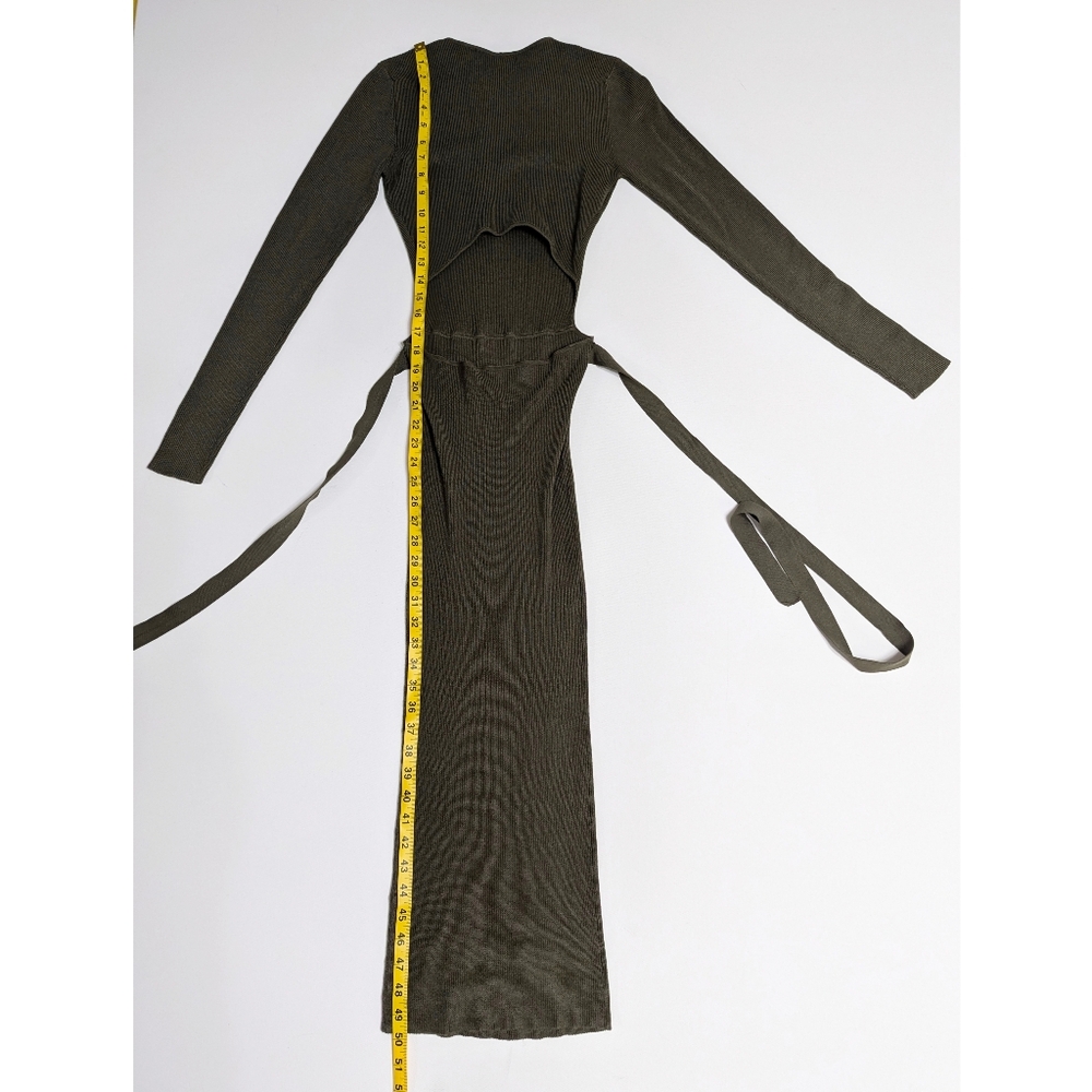 ZARA Knit Cutout Back Midi Dress Women's Size M - Picture 13 of 16